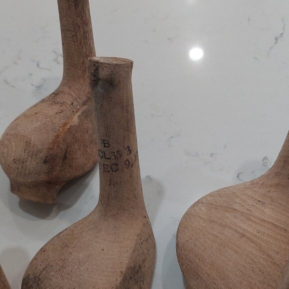 Antique Vintage Lot of Unfinished Hickory Wood Golf Club Heads - Picture 2 of 4